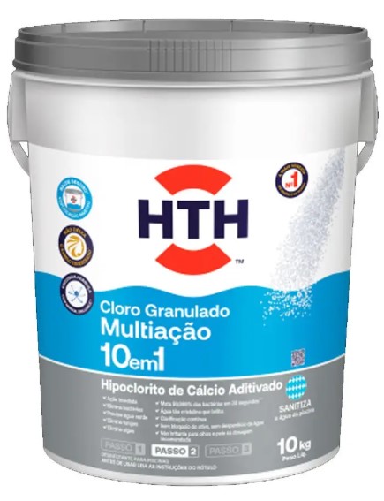 Cloro Aditivado Mineral Brilliance 10em1 - HTH - 10Kg