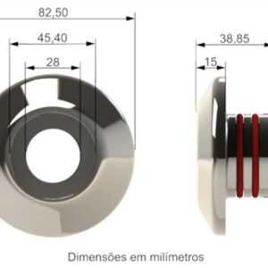 Dispositivo de Retorno Redondo Aço Inox 316 - Tholz