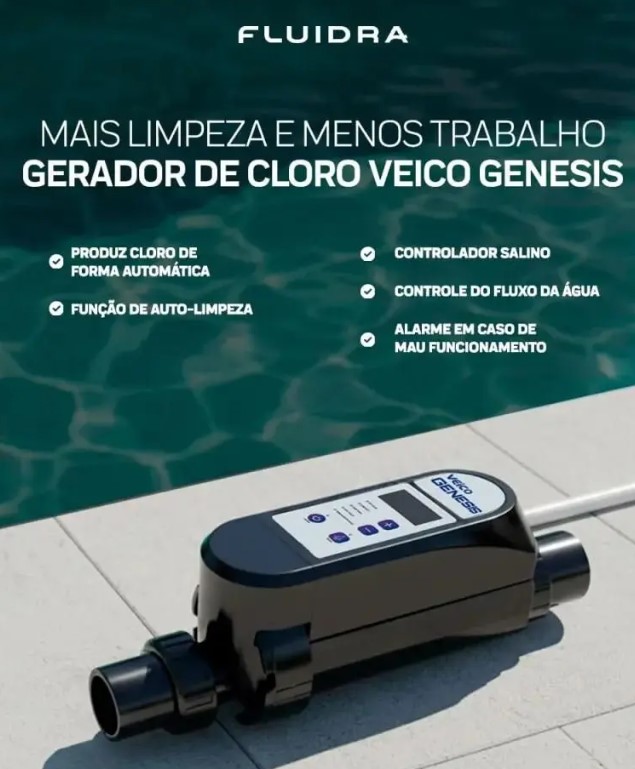 Gerador de sal e cloro Genesis 25 Fluidra - Imagem 3